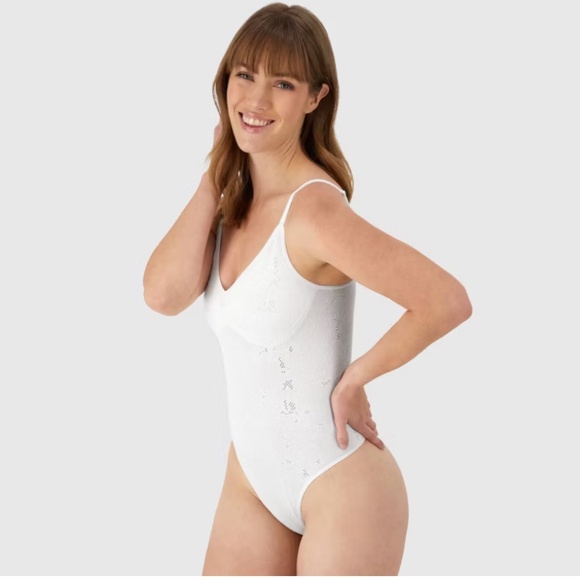 Women's Seamless Smoothing Lace Bodysuit - Maidenform in white - Picture 5 of 5
